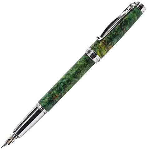 Cleo +++ Natura +++ Cartridge/Converter Fountain Pen B-Nib +++ green +++ HAND MADE IN GERMANY
