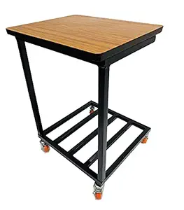 KITHANIA Office Home Double Inverter Battery UPS Trolley with Wooden Top & Heavy Bearing Wheels Fit to Every Inverter Battery