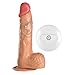 Produktbild Xurgm Dildo Vibrator Für Sie mit Fernbedienung,Silikon Dildo Zwei-Layer Realistic Dong Dildo mit Stoßfunktion und 12 Vibrationmodis Sexspielzeug
