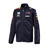 Red Bull AMR Kids Softshell Jacket (Navy, 5-6 Jahre)