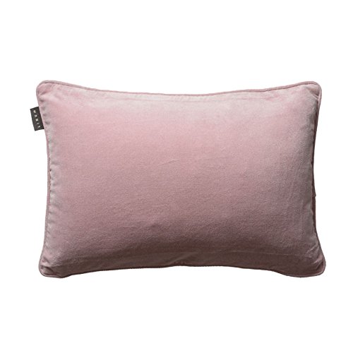 Linum Kissenhülle PAOLO D70 altrosé 40cm x 60cm aus 100% Baumwoll-Samt mit genähter Biese (D70 altrosé)