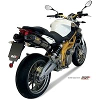 MIVV-Auspuff APRILIA SHIVER 750 Bj.ab 2008 (SUONO,Edelstahl / Carbon-cap,X)