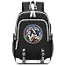 Produktbild Memoryee Unisex Schulrucksack Geheimnisvoll Avengers Endspiel Superheld Gedruckt Laptop-Rucksack Multifunktionaler Daypack mit USB-Ladeanschluss Headset-Anschluss und 2 Linien Schwarz2
