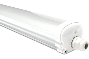 HOFTRONIC - LED Armatur 120 cm - 36W 4320 Lumen - 6500K Dagsljusvit - Länkbar - IP65 vattentät - IK07 - Lysarmatur Lysrör - Rör lampa