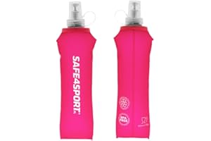 SAFE4SPORT.PL SAFE4SPORT Soft Flask 500 ml różowa - składana butelka na wodę - miękki bidon z TPU - miękka butelka sportowa