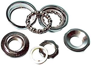 Tioga BB-200BT American Bottom Bracket Unsealed 24TPI Chrome Bicycle Crank Bearing Kit