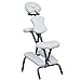 Produktbild Massage stuhl faltbar mit Tasche - Jalano Massagestuhl in weiß - mobiler Tattoostuhl klappbar Behandlungssitz Therapie