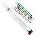 SODIAL(R) Nail Art Brushes Pen, Detailer Liner and Striper Set of 3 Plus 5 x 2 Way Marbleizing Dotting Pen