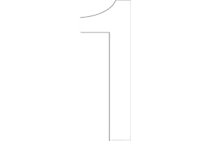 ShirtInStyle Zahlen selbsklebende Aufkleber, von 2-50cm Höhe, Mülltone, Haustür, Basteln, Boote, Nummern, Kennzeichen, Türen, Spint, Umkleide, Hausnummer, Bootsnummer, Zahl 1-6cm, weiss