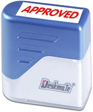 Approved Rubber Stamp Self Inking Bold Red Ink Text Business Office Self Stationery Inking Kit Document