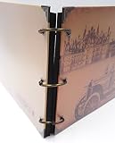 Foto Album 10 Zoll DIY Aufkleber Retro Album Musik Blatt Ring Ring Album Foto Album Kreatives Geschenk Alte Stadt26.8X18.7CM1PCS - 3