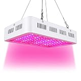 🌿La última tecnología Dual Chips---1000W LED Grow Light tiene chips duales (chips 2pcs 5W en cada LED), 1000W consumen solo 230 vatios, científicamente diseñados para equilibrar el PAR / Lumen Salida y tapa,lo que hace que su vida sea mucho más larga que otras plantas ligeras.