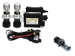 RS Enterprises Cars TATA Safari 2021 H4 - HID Conversion Light Kit ( 2 HID Light , 2 Blaster , Wiring ) Vehicle HID Kit for Car Headlight