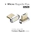 Produktbild Magnetic Micro USB Head-Ladekabel Magnetisch Verbinder, Date Sync und Fast Charging Arbeiten mit FresKaro RF108 USB-Kabel, Ladekabel Zubehör (Metal Micro Head, 2pcs)