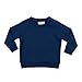 Larkwood Baby Unisex Crew Neck Sweatshirt With Shoulder Poppers (6/12mths) (Navy)