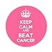 Price comparison product image KEEP CALM and BEAT CANCER Button Badge 58mm Large Pinback Pin Back Lapel Novelty Gift
