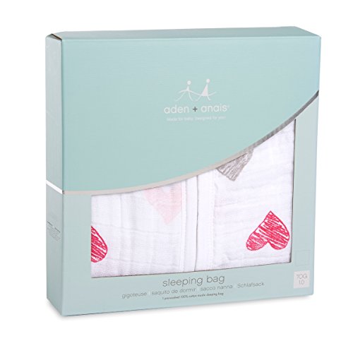 aden + anais Classic Musselin Schlafsack, 18 bis 24 Monate, Extra Groß, Unzertrennliche - 2