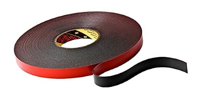 3M Ruban mousse adhésif double face acrylique VHB 5925 F, Noir, 12 mm x 33 m