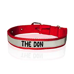 Ruse Pet The Don Printed Reflective Nylon Neck Belt Adjustable Dog Collar for Puppy, Small, Big Dogs.