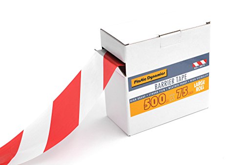 Preisvergleich Produktbild Plastic Dynamic® Absperrband 75mm x 500m R / W