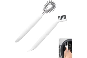 FDCGAS spazzole da Cucina - 2 PCS 2 in1 Spazzola per Fessure,Spazzola per la Pulizia delle Fessure,Adatto per Bottiglie d'Acqua, biberon, Utensili da Cucina,Spazzola Multiuso