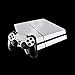 Produktbild Playstation 4 + 2 Controller Aufkleber Schutzfolie Set - Carbon Weiss /PS4