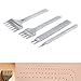 Produktbild Malayas®4 Stück 3-6mm 1/2/4/6 Prong Leder Meißel DIY Metall Diamant Schnürung Leder Handwerk Locher Stanzen Werkzeug 6mm