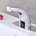 Produktbild NewBorn Faucet Wasserhähne Warmes und Kaltes Wasser große Qualität Silber verchromt Messing Sensor Magnetventil Eine Freisprechanlage Das Loch Smart Sensing Badezimmer Waschtisch Armatur