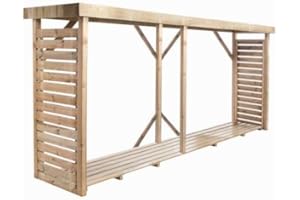 Madeira Abri à bûches en Bois avec Plancher - 6,5 stères