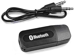 KMJSA B027 Bluetooth Audio Receiver for car, Wireless Bluetooth car Bluetooth Device for Music System/Bluetooth Connector for car Music System/Bluetooth Connector for Home Theatre