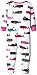 Hatley Baby-Girls Infant Footed Coverall - Scarf Whales Pyjama Set, White, 3-6 Months