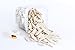 Produktbild Deko Rindenmulch / Holzstücke HEDWIG, glänzend creme, 2-10cm, 1,1l Box, Made in Germany - Dekormulch / Deko Mulch - monsterkatz