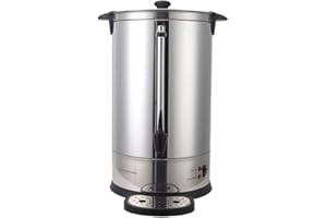 DYNASTEEL Percolateur Professionnel à Café 14 L avec Filtre Permanent - 100 Tasses