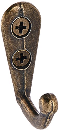Bronze Tone Vintage Stil, Wand montiert einzigen Haken Kleiderbügel 10 PCS