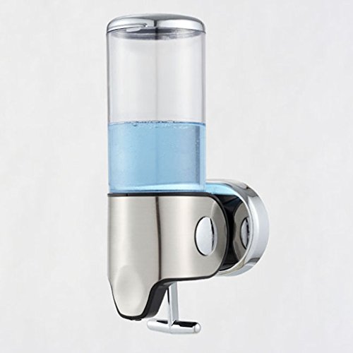 MagiDeal Seifenspender zur Wandmontage – Wandseifenspender für Reinigungsmittel – Wand-Spender für Flüssigseife – Klar, 500ml - 5