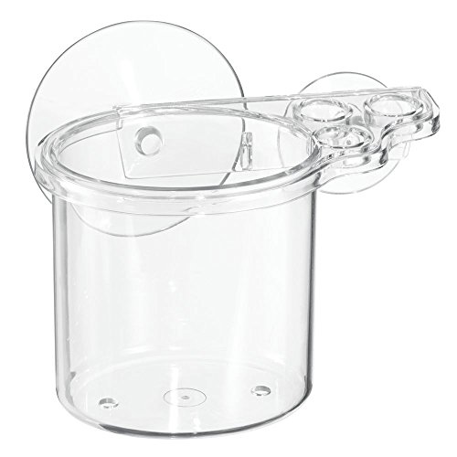 InterDesign 22100EU Zahnbürsten-Center mit Saugnäpfen, transparent