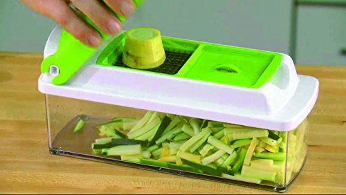 Genius 33975 Nicer Dicer Plus, Multischneider, 14 teiliges Set, grün - 5