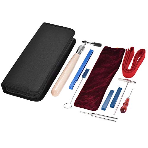 Preisvergleich Produktbild Tianzhiyi Musical Instrument Accessories Professionelles Klavier Tuning Tuner Maintenance Tools Kit mit Stimmgabel Hammer Dämpferschlüssel Tragetasche mit Reißverschluss (Size : 2)