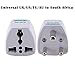 Produktbild HKFV Universal UK/US/EU/AU zu Little South Africa 3 pin Reise Netzteil Stecker Reisestecker zum Anschluss ausländischer Geräte Reise-Adapter Plug Adapter