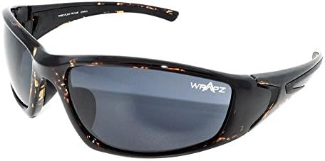 WrApz Streamline Brown Demi TR90 Flex Frame / Smoke Mirror 100% UV400 Protection Sunglasses