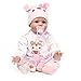 Produktbild Reborn Babypuppen,Realistische Handgemachte Weiche Vinyl Silikon Tuch Körper Acryl Augen Mädchen Jungen Geburtstag/Festival Geschenk Spielzeug 22 Zoll Ourdream