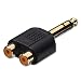 Produktbild Serena – Hohe Qualität vergoldeter 3,5-mm-Stereo-Jack-Stecker auf Dual RCA Buchse Splitter Anschluss