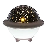 🌟【Sternenhimmel Projektor Lampe】2019 Upgrade-Modell 2 in1 LED Nachtlicht-Stufenlos Dimmbar. ① Sternenhimmel-Modus mit zwei projizierten Themen (Weltraumrakete und Meereslebewesen); ② Der Nachtlicht-Modus hat zwei Farbtemperaturen(Warmweiß und Weiß).