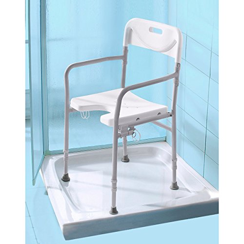 Preisvergleich Produktbild Duschstul RFM mit Rückenlehne, faltbar