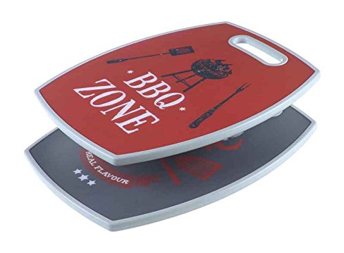 Schneidebrett BBQ (2er Set ) Grillteller, Steakteller Barbeque, Grillzubehör, Grillparty