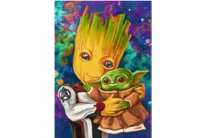 PEYGRE 5D DIY Diamond Art Painting Kit Full Drill, Canvas Diamond Crystal Rhinestone Embroidery Cross Stitch Craft Pictures Painting by Numbers for Kids Adults Gifts Home Wall Decor, 11.8x15.8 inch (F)