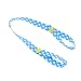 Anti Drop Toy Bottle Fastening Pacifier Clips Hanger Strap for Baby Pram Stroller Pushchair Polka Dots Pattern - Blue