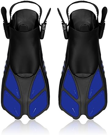 Leucothea Stylish Design Comfort Snorkeling Swim Fins Diving Fins Flippers with Adjustable Heel