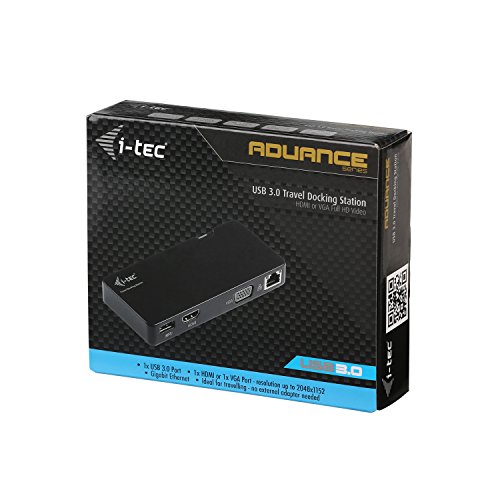 i-tec USB 3.0 Travel Docking Station Advance HDMI oder VGA Full HD+ 2048×1152, Gigabit Ethernet, Notebook Ultrabook Tablet - 5