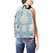 Produktbild Weißer Schneemann Winter Maskottchen klassischer Netter wasserdichter Laptop Daypack sackt Schulehochschule Rucksack Rucksäcke Bookbag für Kinderfrauen EIN Männer Reisen mit Reißverschluss innerer
